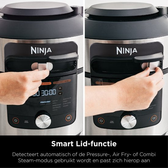 Multicuiseur Ninja Foodi OL650EU - 12 fonctions de cuisson - 7,5 litres - Comprend les fonctions friteuse à air chaud, cuisson sous pression, cuisson à la vapeur et grill