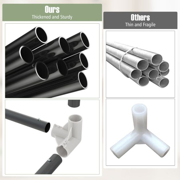 Parc à bébé Coast avec 50 balles et 2 portes - 206 x 147 cm - gris