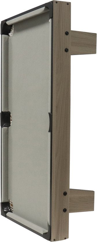 Table de billard Cougar Mini 3 ft – Table de billard compacte en chêne/gris – Table pliante – Billes, queues, triangle, craie et brosse inclus