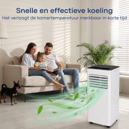 Climatiseur mobile Aironex 7000 BTU – Application et télécommande – Silencieux et compact – Climatiseur mobile avec joint de fenêtre – Climatiseur mobile pour chambre, salon, bureau
