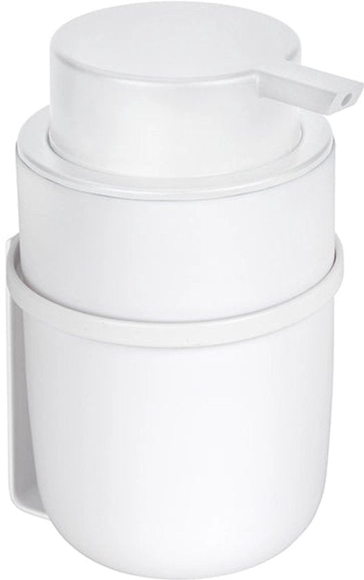 Distributeur de savon mural autocollant Wenko - Noir - 250 ml