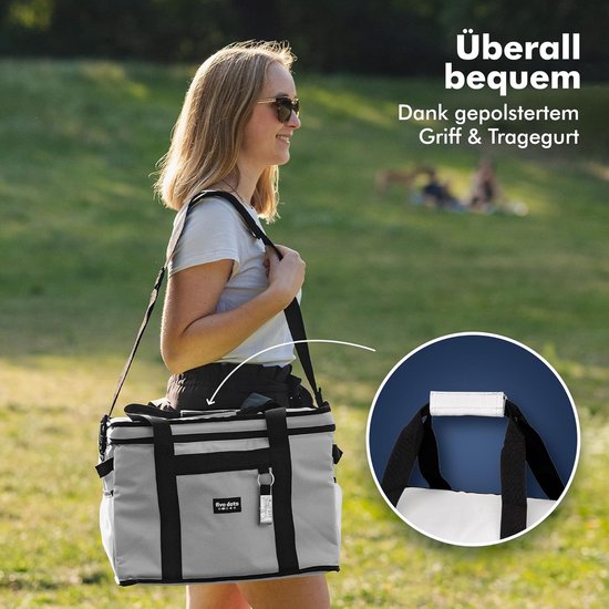 Sac isotherme pliable Five Dots - 30L - 26 x 41 x 31 cm - Gris