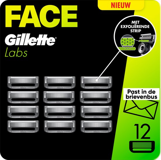Lames de rasoir Gillette Labs pour hommes - par les créateurs de Gillette Fusion - 12 pièces