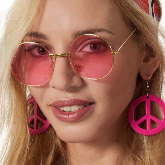 dressforfun - ladies costume hippie flowerpower - L - Costume carnaval - Halloween - Dress up - Party wear - Carnival wear - Party wear