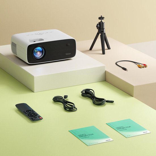 Projecteur Yoton Y6 à distance de projection standard, LED 1080p (1920 x 1080), blanc
