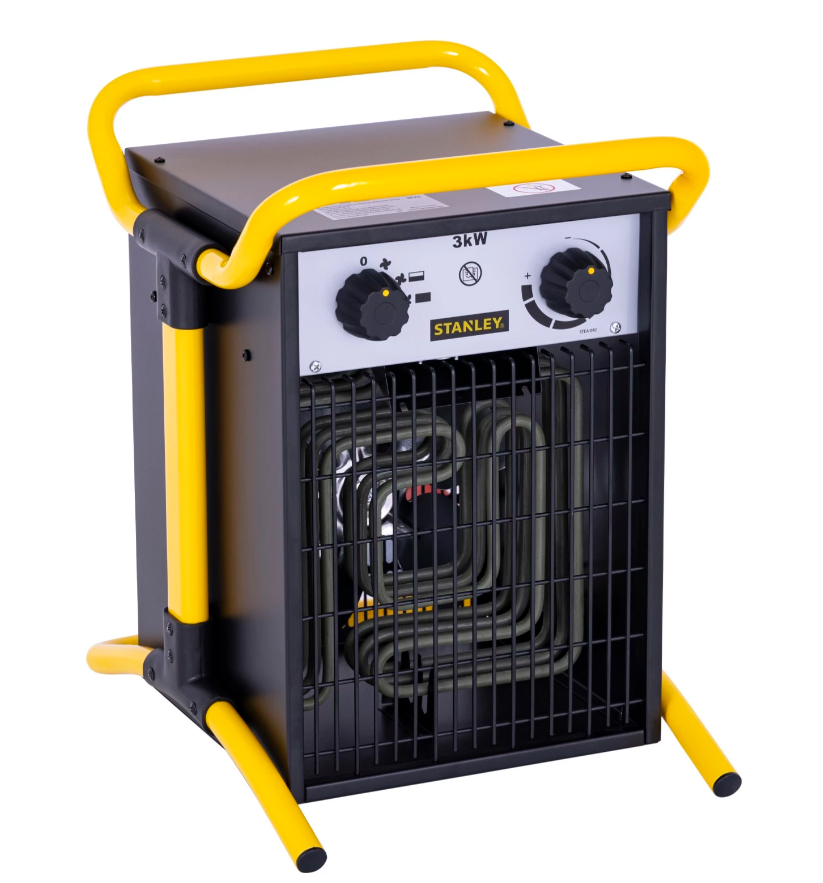 Stanley Workshop heater 3000 W - 45 x 30 x 20 cm - puissant et compact