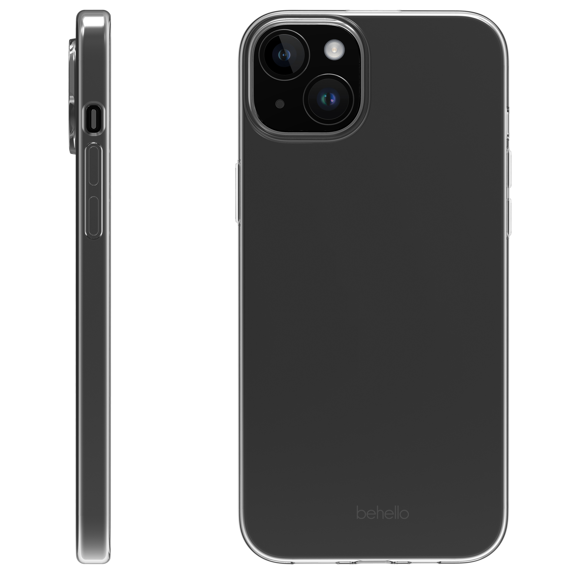 BeHello Phone case iPhone 15 Plus Thin Gel Case - Transparent