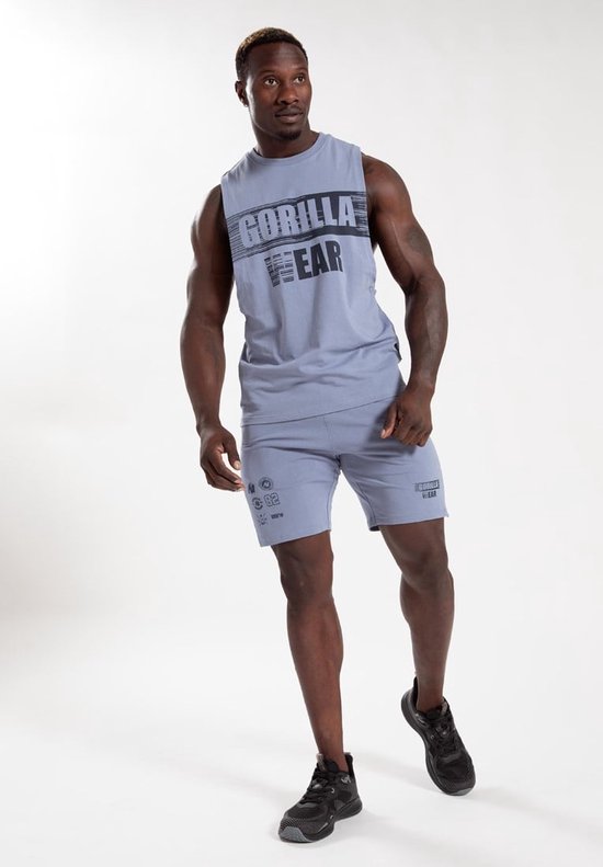 Gorilla Wear Short Lopez - Bleu pierre - 3XL