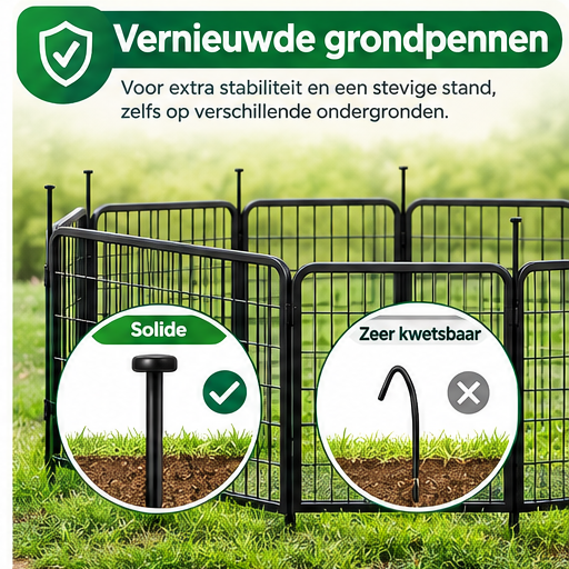 Yaheetech Enclos pour chiots, 8 pièces - Noir - 194,5 x 66 x 80 cm - Pliable avec fermeture rapide