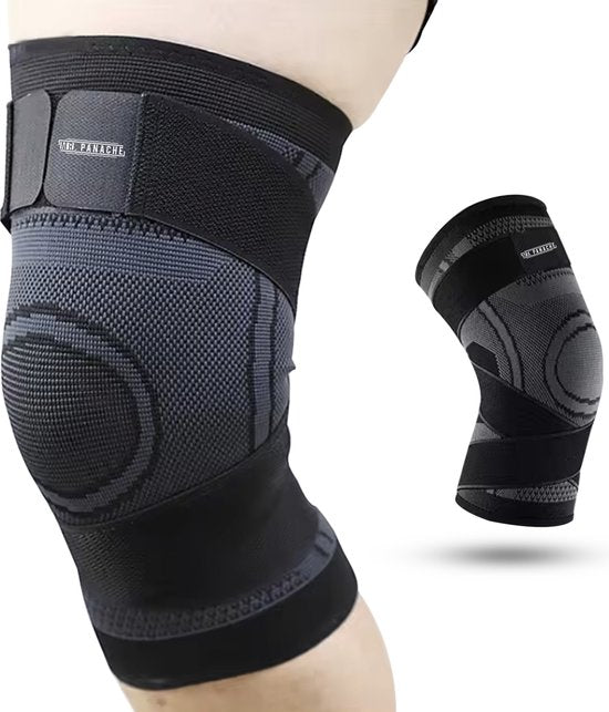 MR. PANACHE Genouillère - Genouillère Femme - Genouillère Arthrose - Genouillère Soutien Genou - Genouillère Patella - Soulagement des douleurs articulaires - Genouillère Charnière - Genouillère Ménisque - Taille M - Noir