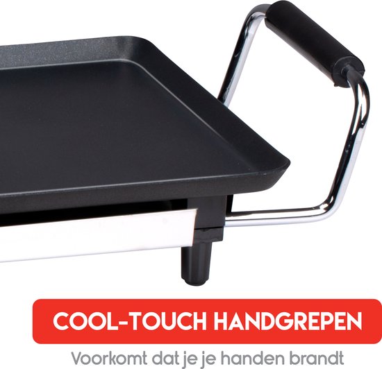 alpina Teppanyaki griddle - Plaque de gril - Set gourmet 4 personnes - 70 x 23cm - 2000W