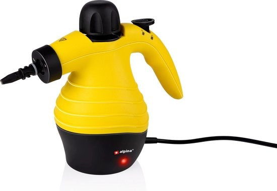 alpina Steam Cleaner - Nettoyeur vapeur portatif - compact et portable - tue les bactéries - avec 10 accessoires - 1050 Watts