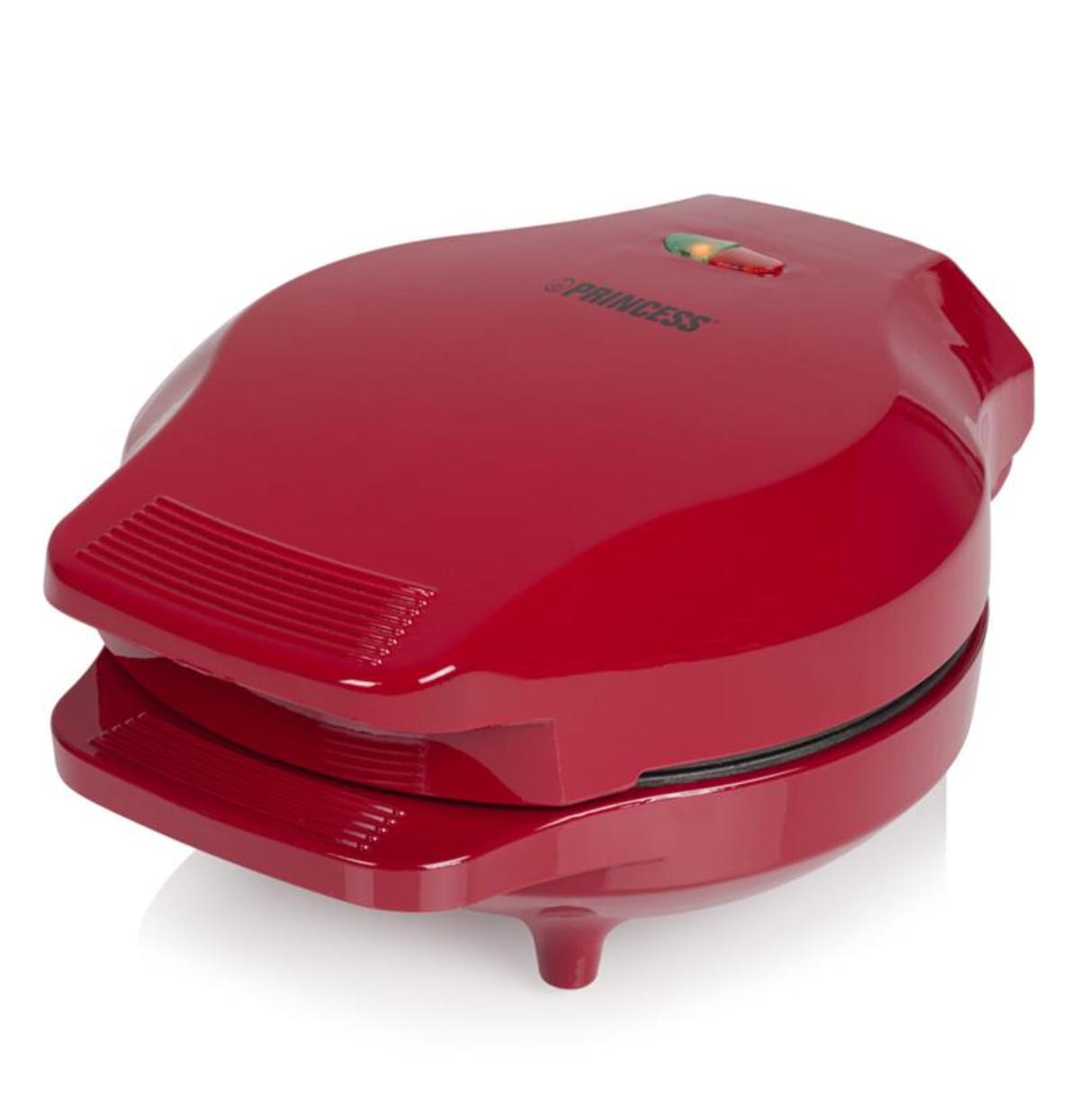 Gaufrier Princess 132471 - Gaufres à bulles - Ø 18 cm - 1 000 W - Rouge