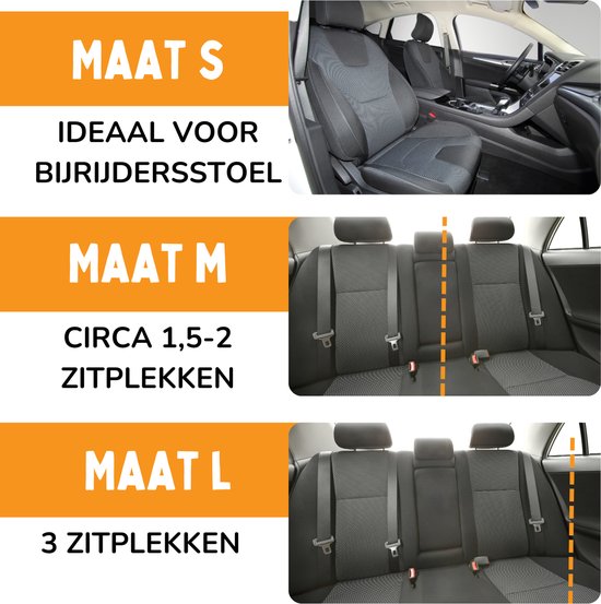 By Cee Cee Car Seat Dog Deluxe - Panier de voiture pour chien avec sangle de sécurité - Panier de voiture pour chien - Siège pour chien - Siège de voiture - Gris foncé - Taille L