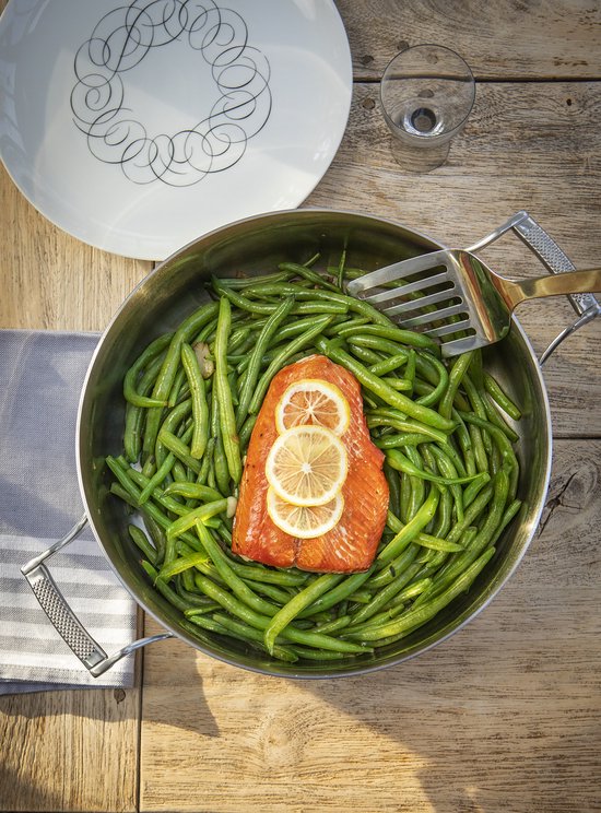 Casserole Saveur Voyage - Ø30 cm - Acier inoxydable Tri-Ply - Sans PFAS - Induction - Au four