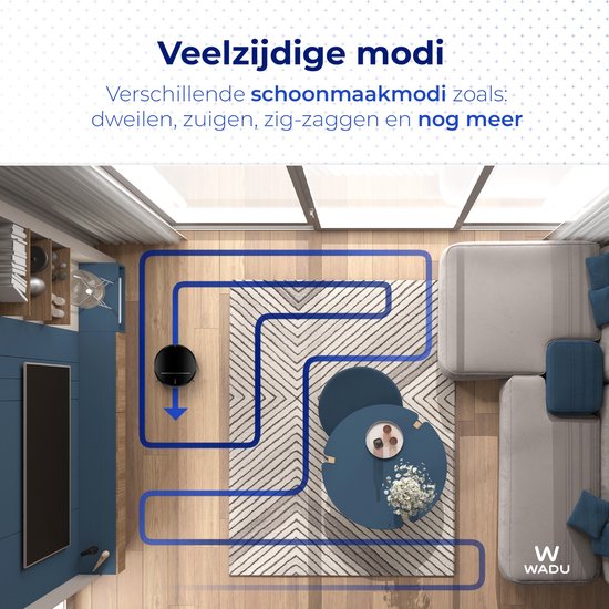 Robot aspirateur avec fonction de nettoyage - Avec station de charge - Convient aux animaux domestiques - Robot nettoyeur