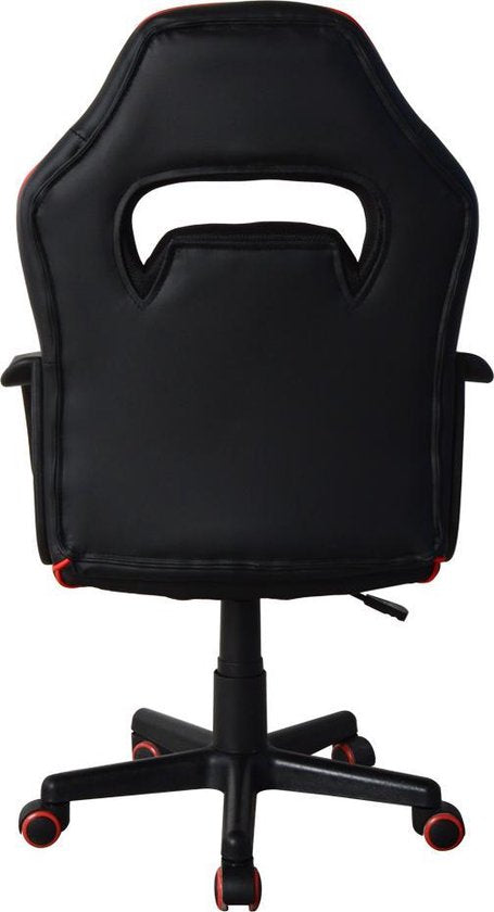 Chaise de jeu Thomas junior - chaise de bureau gaming - réglable en hauteur - rouge noir