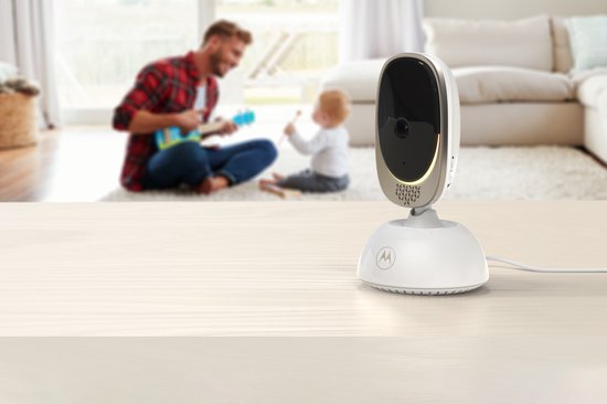 Motorola Nursery Baby Monitor avec caméra - Baby Monitor VM85 Connect - Caméra bébé avec écran couleur - Contrôle avec Motorola Nursery App - Fonction Talk-back et veilleuse incluses