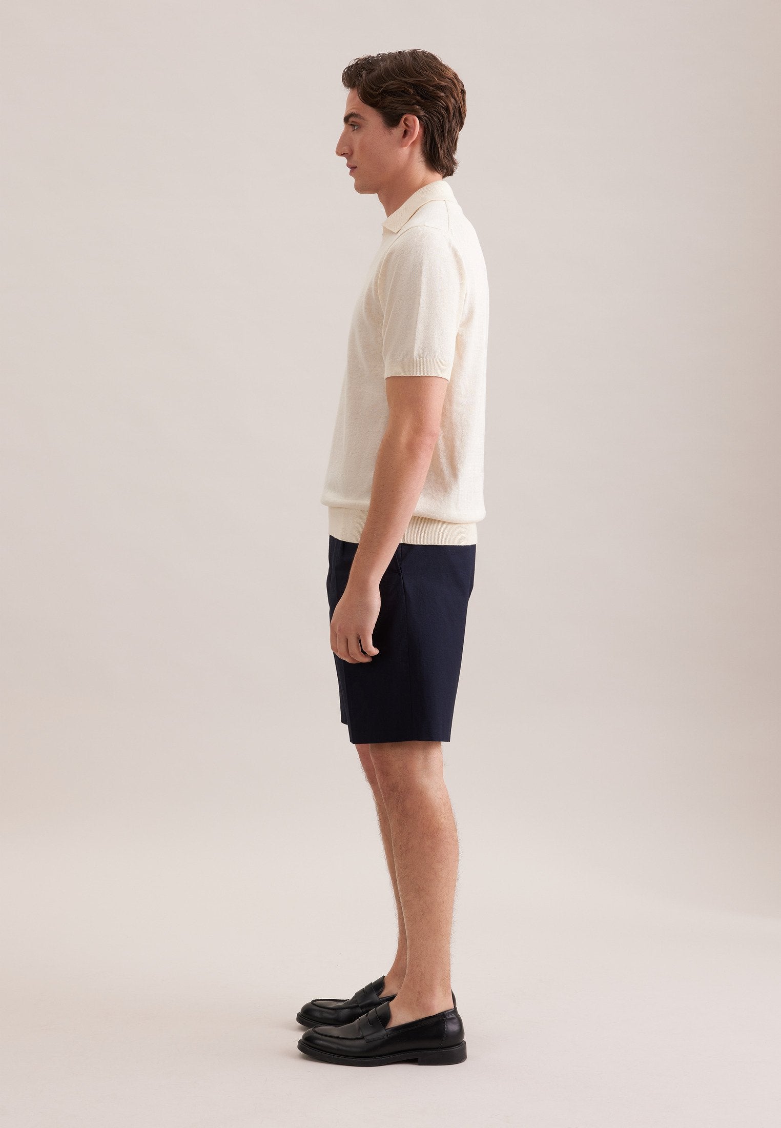 Polo Seidensticker sans boutons - Blanc cassé - Taille XXL