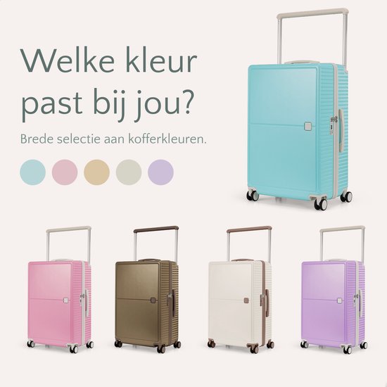 Skycases City Walker - Ensemble de valises 3 pièces | Léger et durable | 20, 24 et 28 pouces | Roues pivotantes à 360° | Verrouillage TSA | Housses de protection incluses - Bleu Tiffany