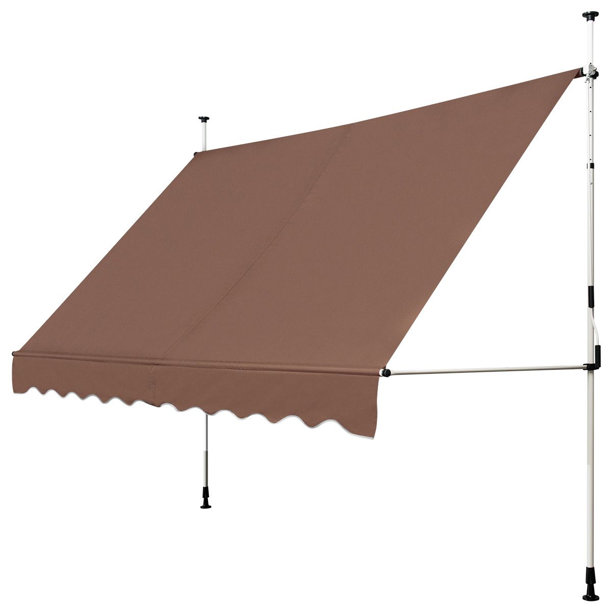 Store Coast 300x120 cm Hauteur réglable Marron - Store extensible pour balcon, terrasse ou fenêtre