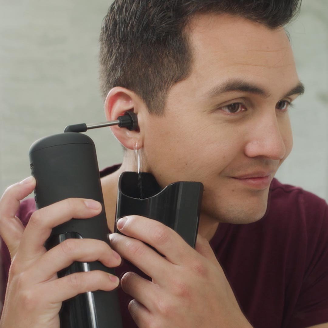 Nettoyeur d'oreilles Wush - 3 niveaux de pression - Adapté à toutes les oreilles - Étanche et rechargeable
