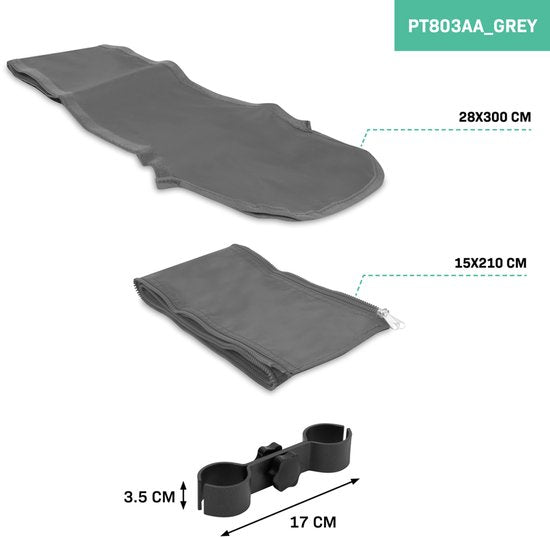 Système d'assemblage pour tente de réception VONROC – Pour tente de réception Premium PT501XX - Gris