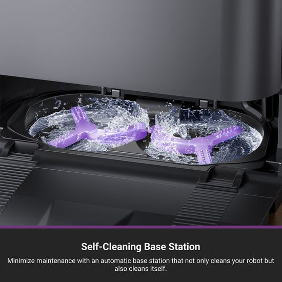 Eureka J12 Black - Robot aspirateur avec fonction de lavage - Navigation Lidar - 5 000 Pa
