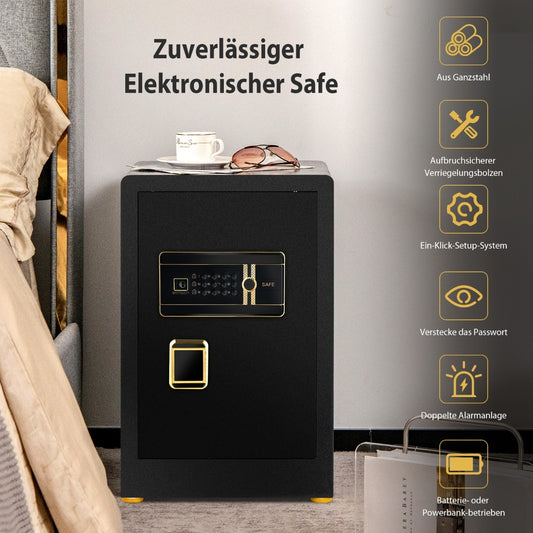 Coast Safe Tresor 42.5 L Coffre-fort pour armoire Stahl-Heimsafe avec clavier numérique et serrure à clé