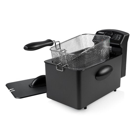 Princess fryer 182729 - Friteuse - 4 litres - Zone froide - 2000 watts - Collection Black Steel