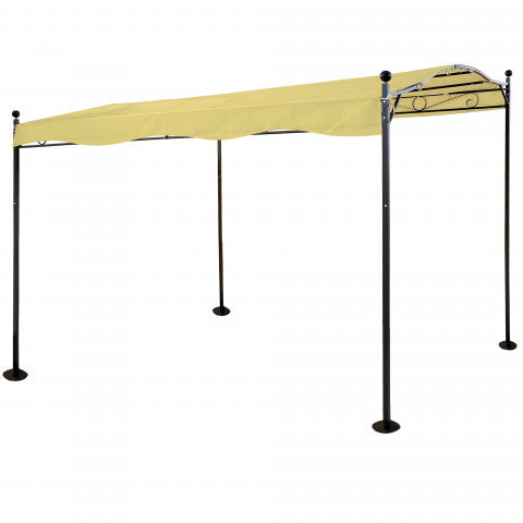 WERKA PRO Auvent de jardin en acier 3 x 2,5 m beige clair
