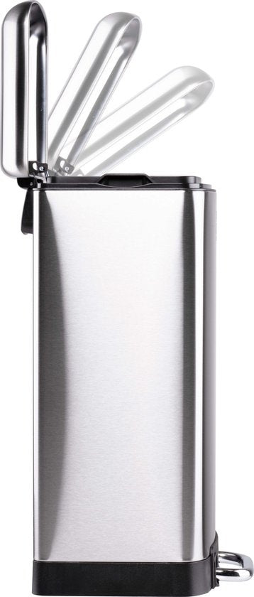 Dirt Devil Pedal bin 20 litres - Poubelle - acier inoxydable - Silver