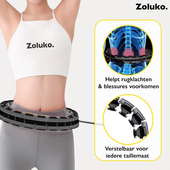 Zoluko Hula Hoop XXL - 130 cm de circonférence - livre électronique inclus - Hula Hoop - Hoop - Hula Hoop Fitness - Hula Hoop Fitness - Fitness Hoop - Hula Hoop lesté - Hula Hoop lesté - Hula Hoop avec poids - Hula Hoop Adultes - Hula Hoop Fitness - Body