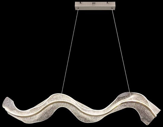 Globo - lampe suspendue - Saque - nickel - métal - grande lampe de table de salle à manger - LED - 68294H