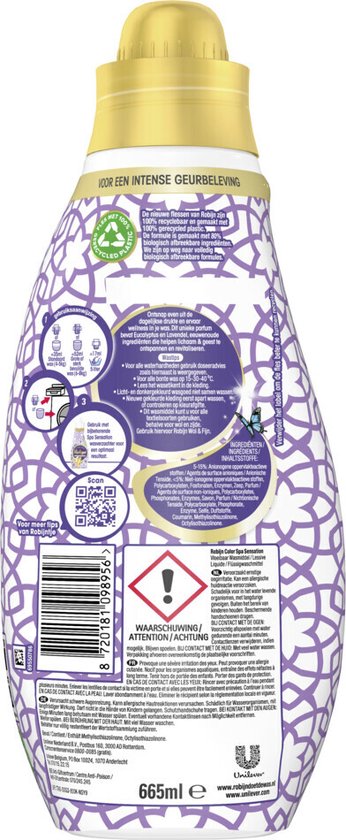 Robijn Klein & Krachtig Lessive Spa Sensation 19 lavages 665 ml