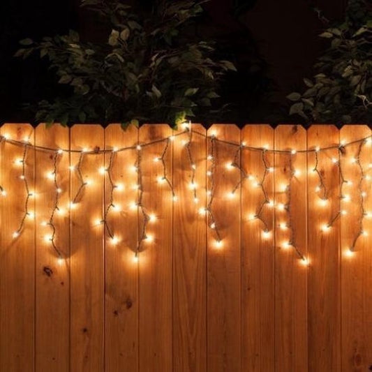Giftmas Icicle Christmas Lights - Lumières de Noël d'extérieur - 120 LEDs - 4m - Reliable jusqu'à 12m - Pour l'intérieur et l'extérieur