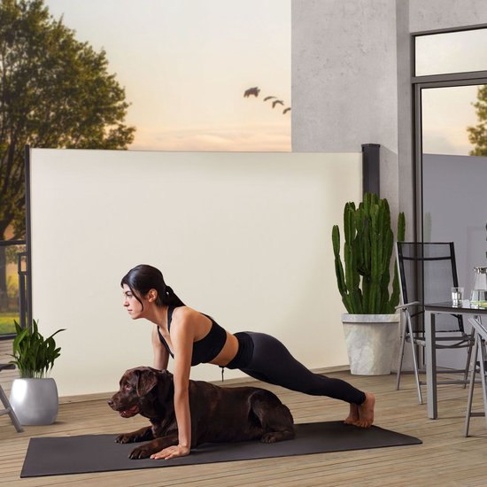 Brise-vent / Parasol Dubaï - 500 x 180 cm - Beige