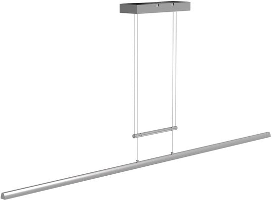 Suspension Profilo 3318ST de Steinhauer, en acier, largeur 150 cm, hauteur réglable de 110 à 170 cm, 2 100 lumens, design moderne pour une utilisation en intérieur