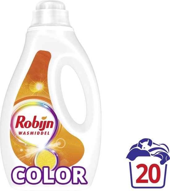 Robijn Détergent liquide - Couleur - avec 90% d'ingrédients biodégradables - 20 lavages