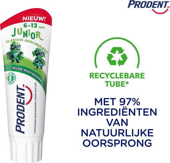 Prodent - Dentifrice - Junior 6 ans et plus - Protecteur d'émail - 12 x 75 ml - Lot économique