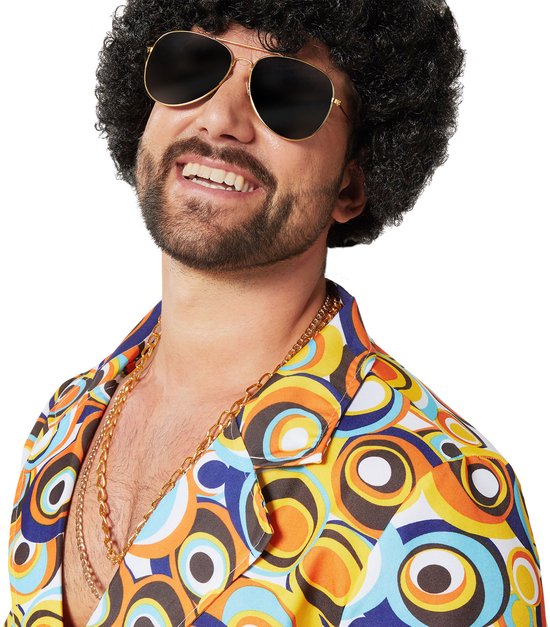 dressforfun - costume homme 70s disco retro circle pattern - XL - Costume carnaval - Halloween - Dress up - Party wear - Party - Party wear