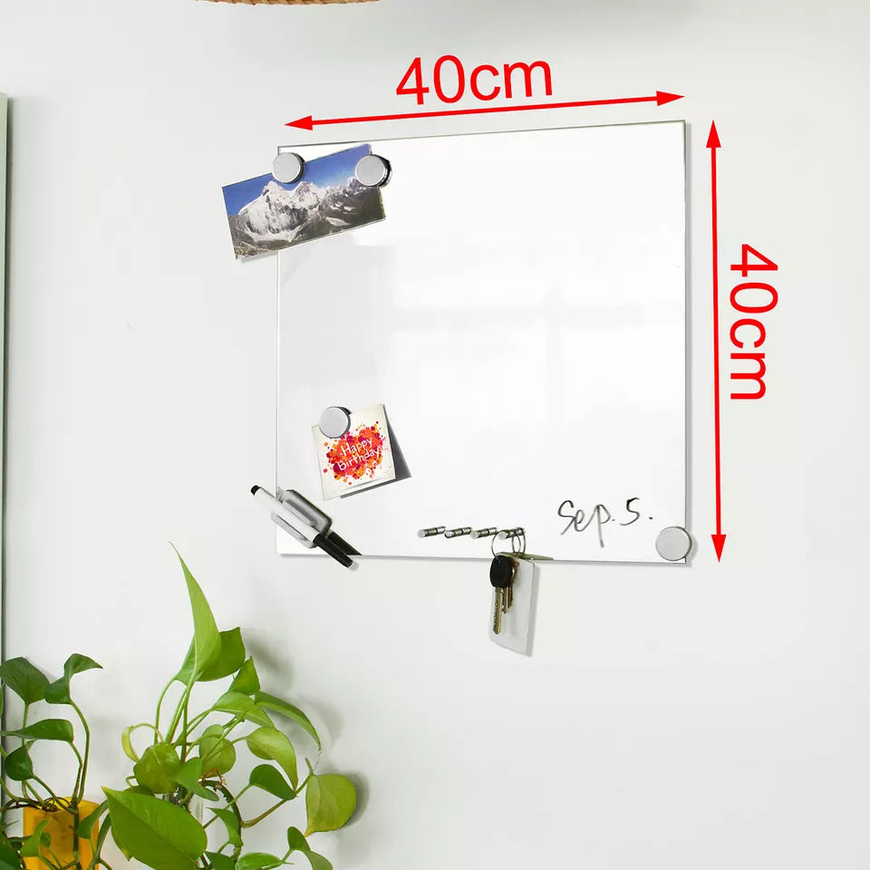 SoBuy Tableau magnétique FRG46 - Magnétique - 40 x 40 cm - Blanc