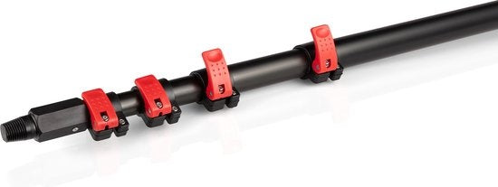 Brosse de lavage - Umuzi Cleaning - Brosse téléscopique 7 m - Manche extensible, angle réglable, distributeur de savon