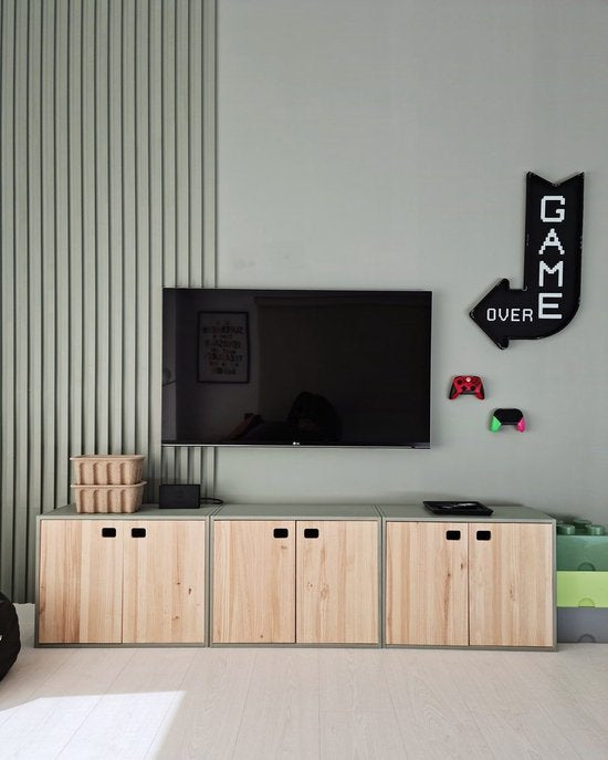 Astigarraga Armoire murale avec portes - Pin PEFC - 71 x 53 cm - Buffet - Meuble TV - Meuble TV