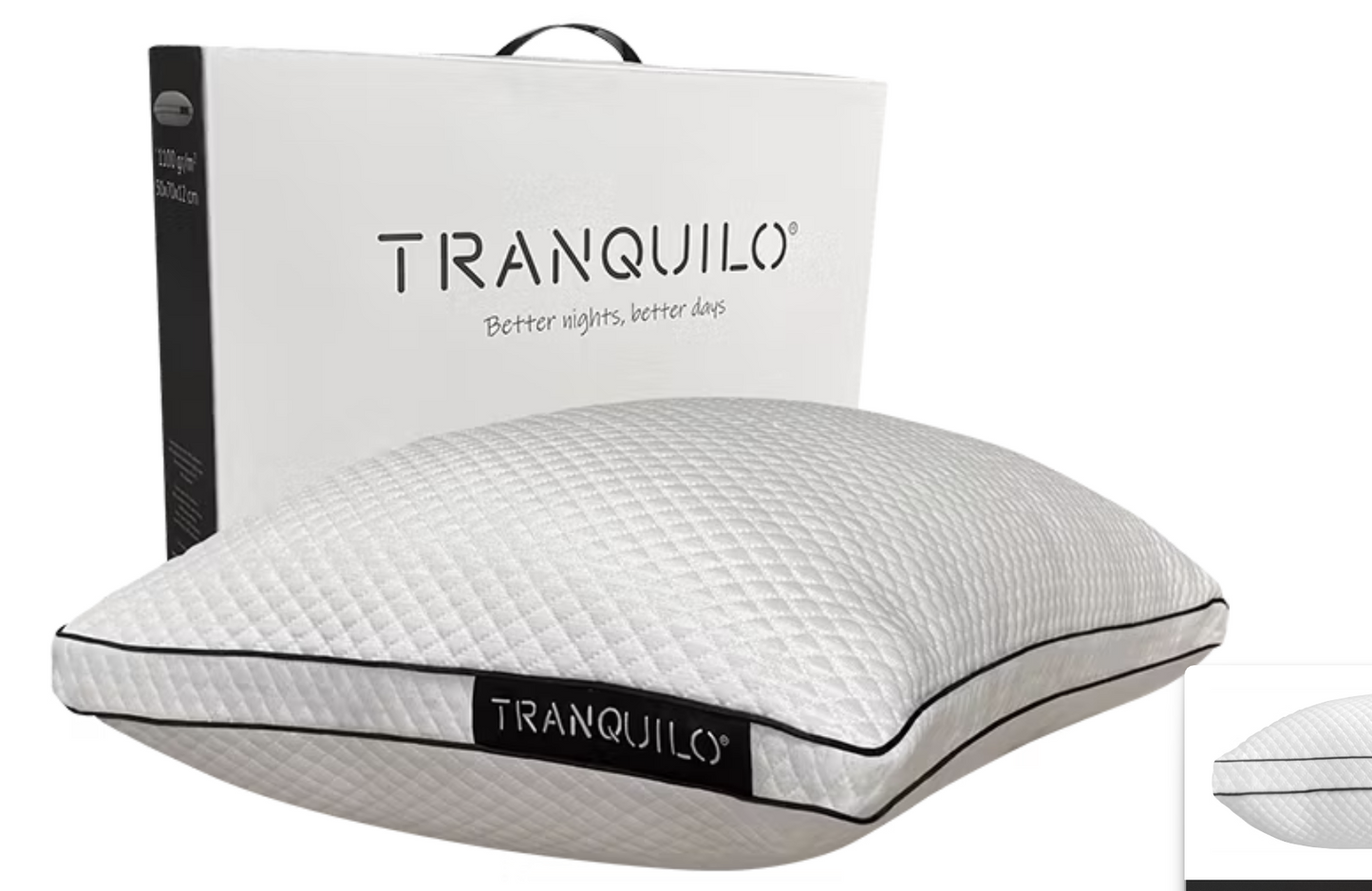 Tranquilo Oreiller de nuit 70 x 50 cm - Blanc