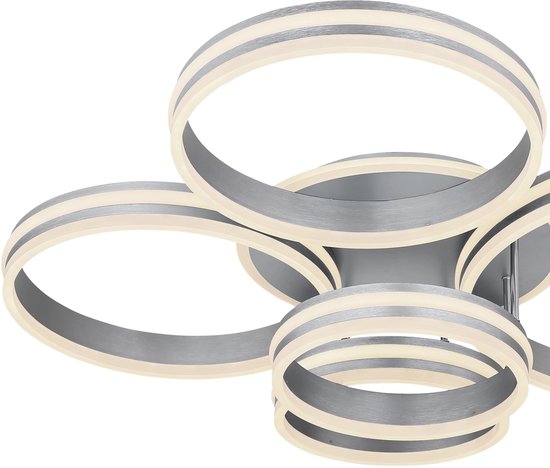 Plafonnier Globo Rubio - gris - métal - 67260-120