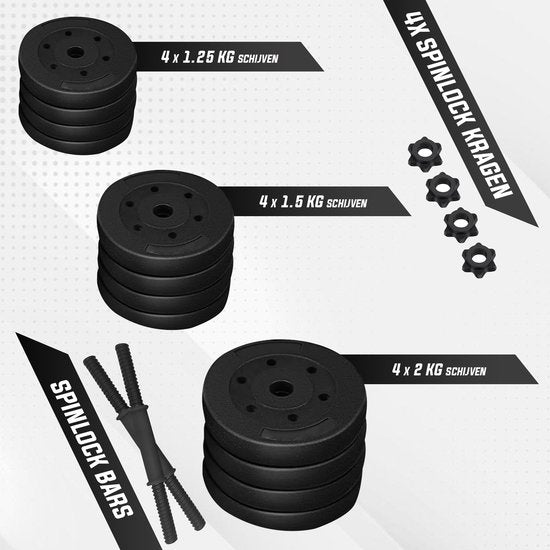 Fitby Dumbbells 20 KG - Dumbbell - Weights Set - Adjustable Dumbells - dumbbell set - Dumbbell Set