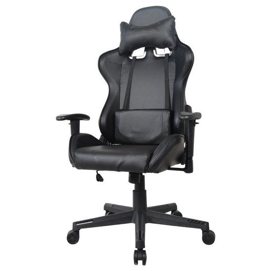 Chaise de jeu Thomas - chaise de bureau gaming racing - ergonomique - noir