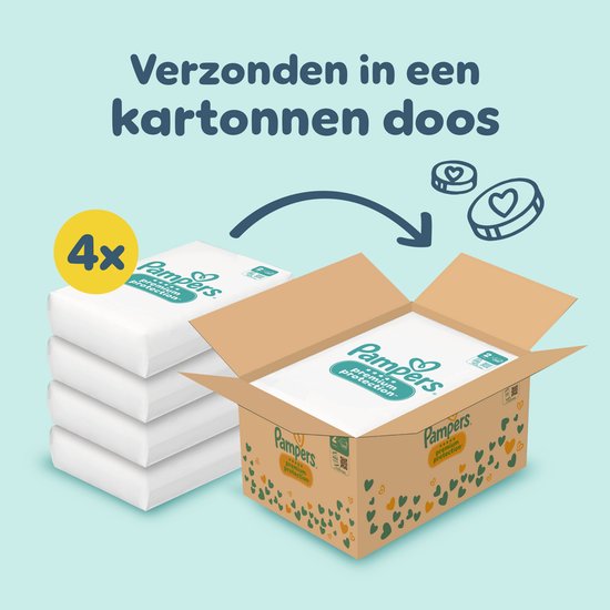 Pampers Premium Protection Taille 2 - 240 couches - 4 kg à 8 kg - Coffret mensuel