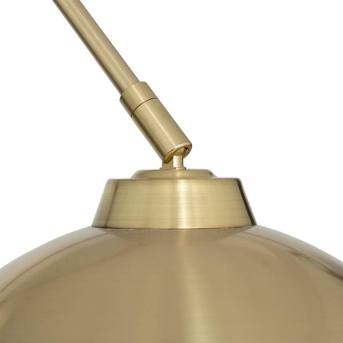 Atmosphera Floris Lampe courbée dorée - Lampadaire H 177 cm